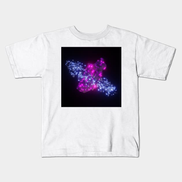 Colorful Stylized Decaying Ringed Planet Cartoon Kids T-Shirt by jrfii ANIMATION